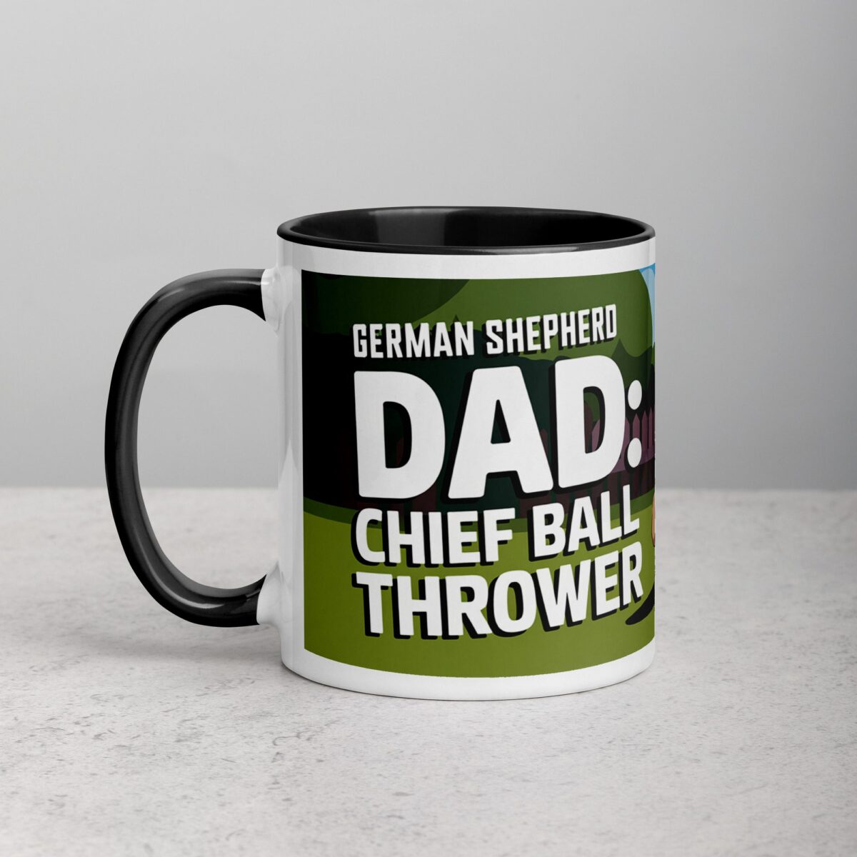 German Shepherd Dad: Chief Ball Thrower Mug - Image 2