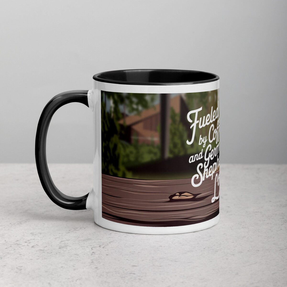Fueled by Coffee and German Shepherd Love Mug - Image 2