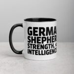 German Shepherds: Strength, Intelligence, Love Mug - Image 2