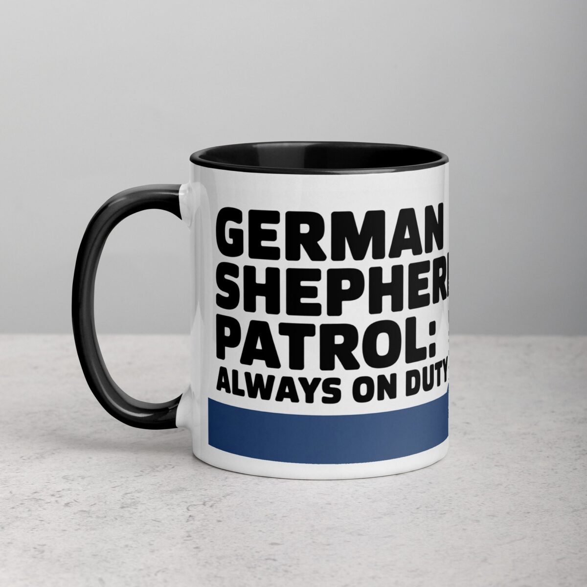 German Shepherd Patrol: Always on Duty Coffee Mug - Image 2