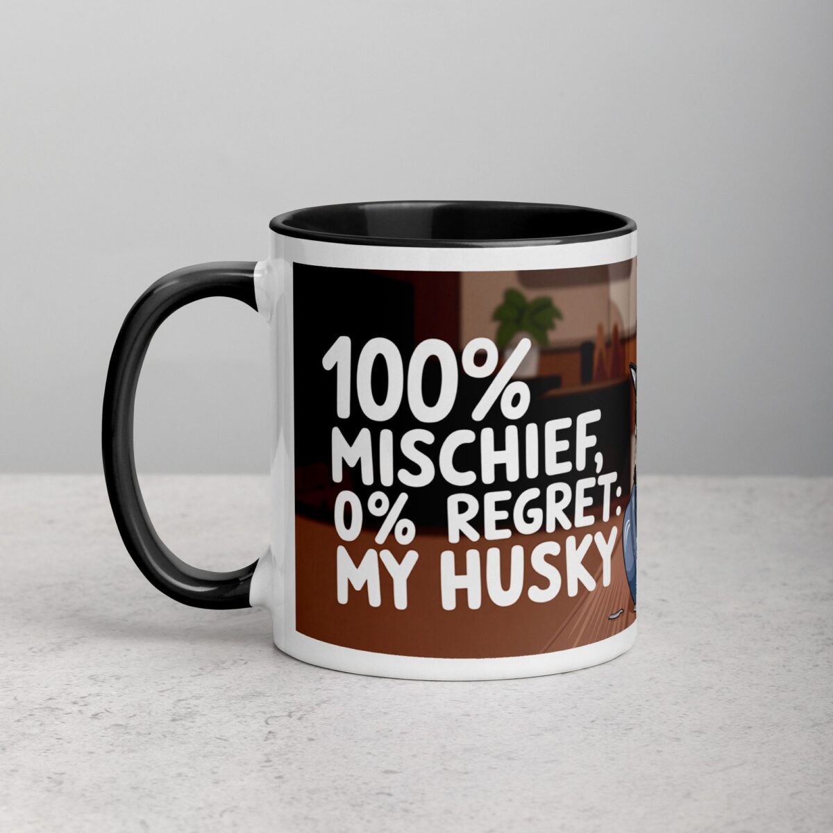 100% Mischief, 0% Regret: My Husky Coffee Mug - Image 2