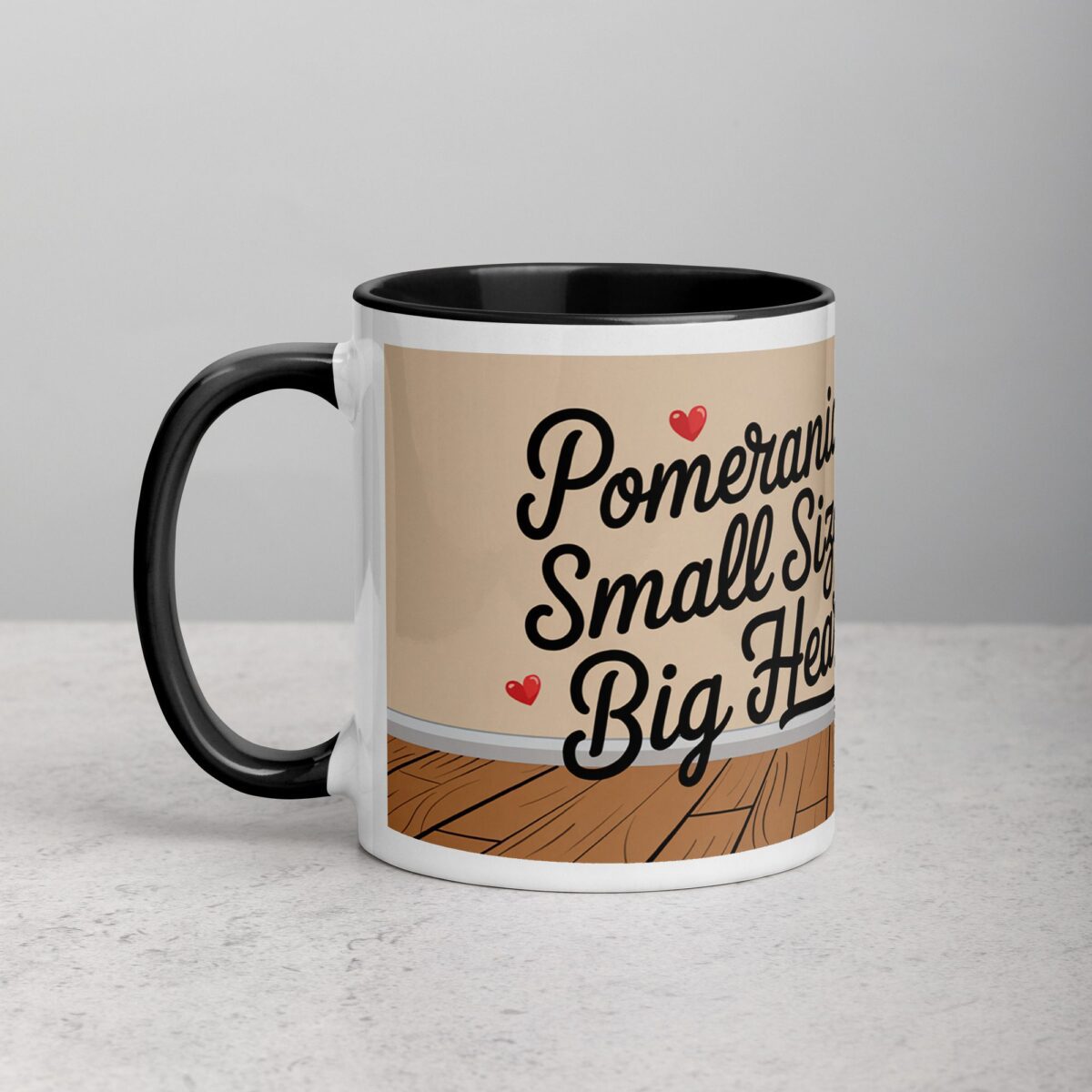 Pomeranians: Small Size, Big Heart Coffee Mug - Image 2