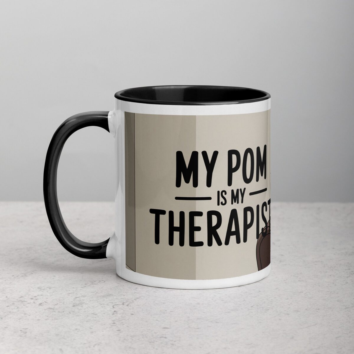 My Pom Is My Therapist Coffee Mug - Image 2