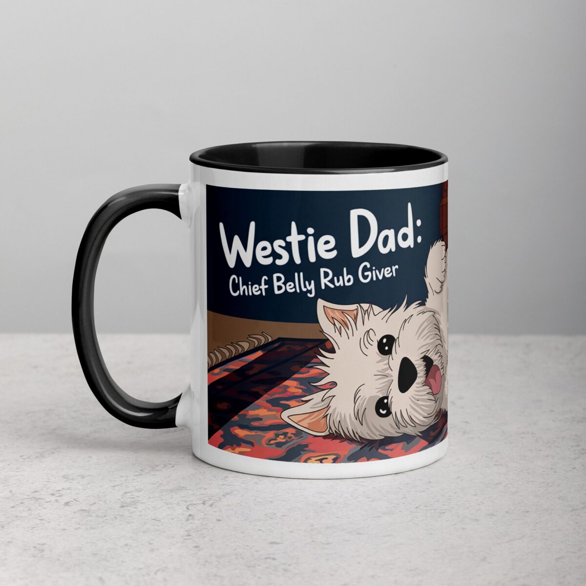 Westie Dad: Chief Belly Rub Giver Coffee Mug - Image 2
