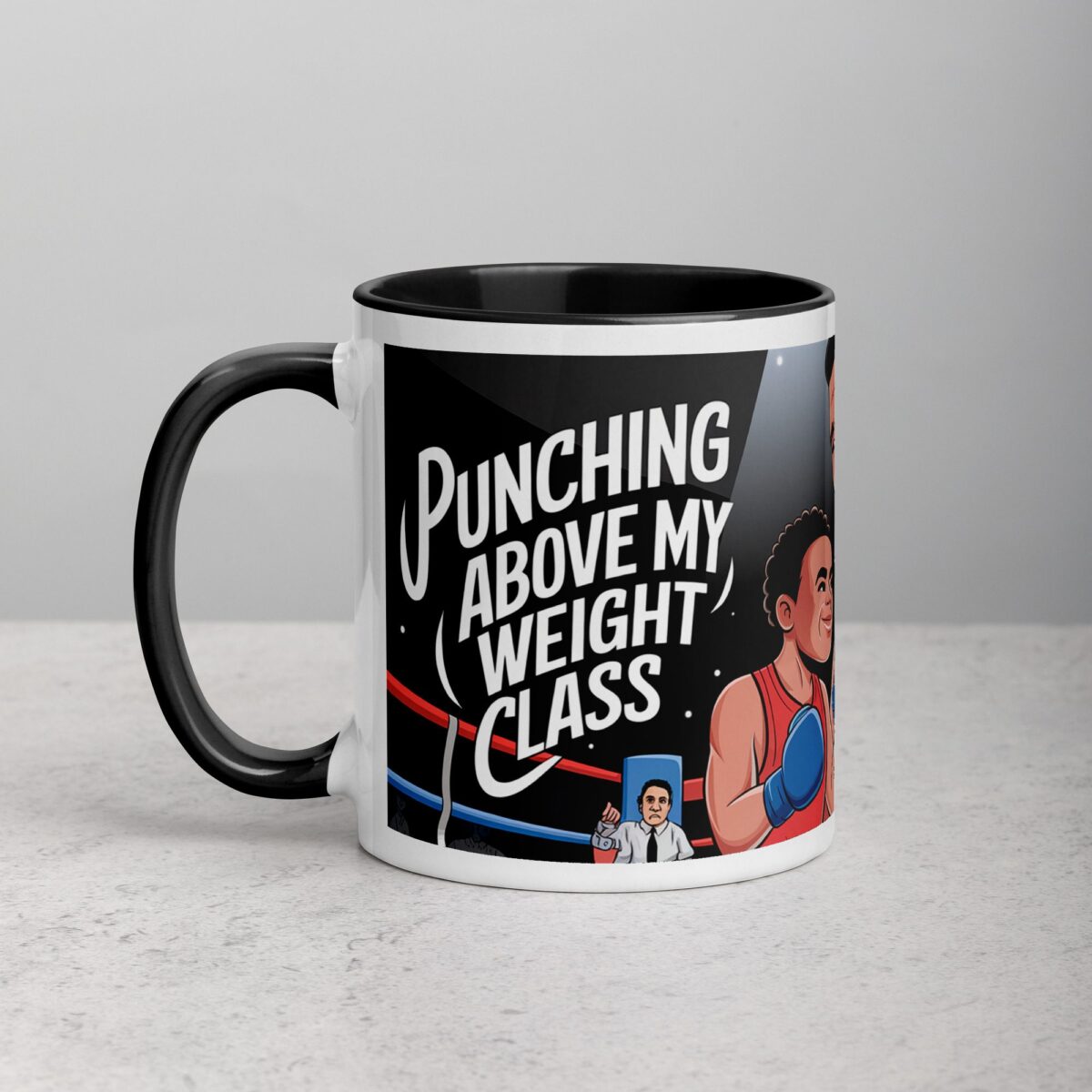 Punching Above My Weight Class Boxing Mug - Image 2