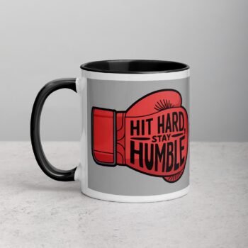 Hit Hard, Stay Humble Boxing Mug