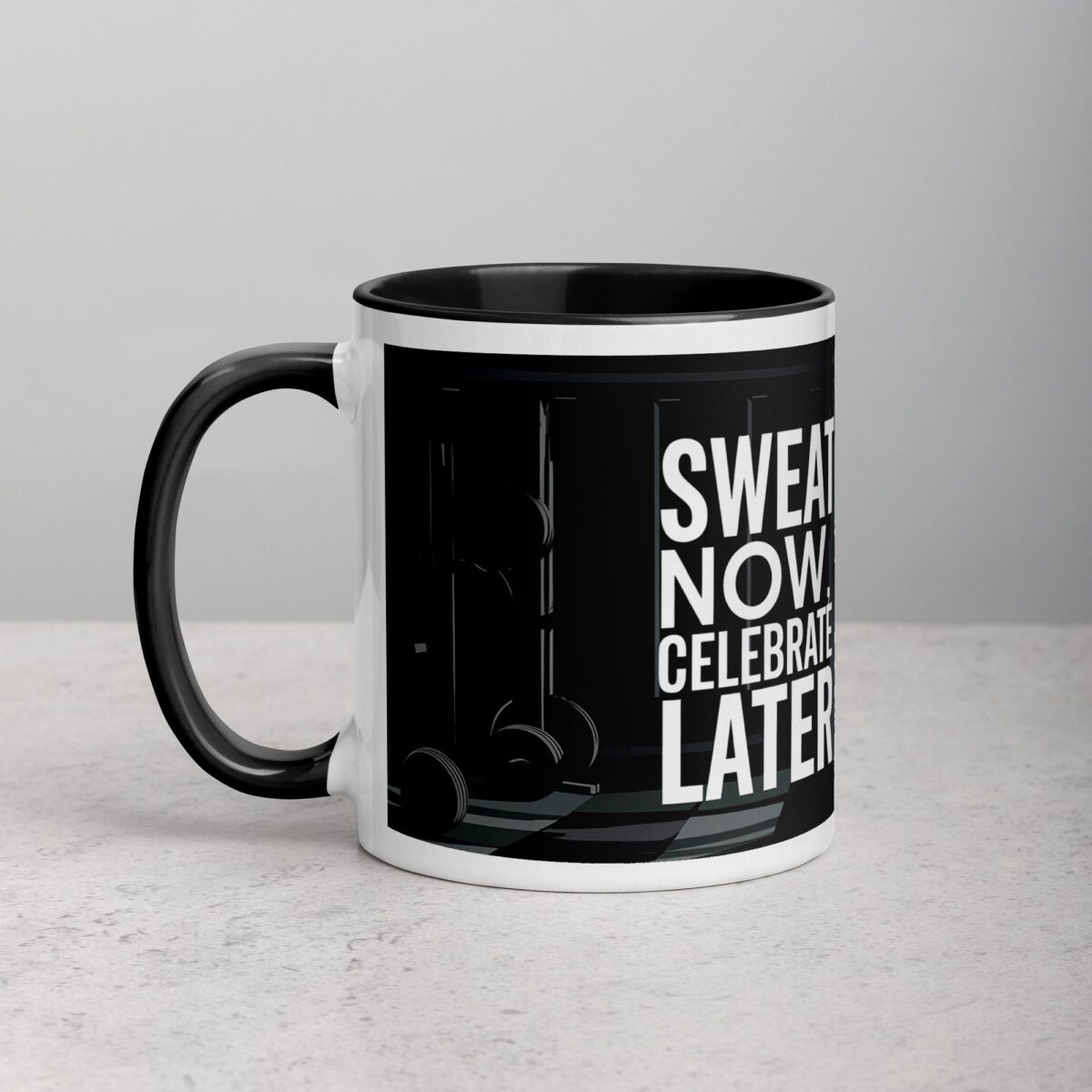 Sweat Now, Celebrate Later Boxing Mug - Image 2
