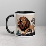 Stay Fierce, Stay Caffeinated Lion Coffee Mug - Image 2