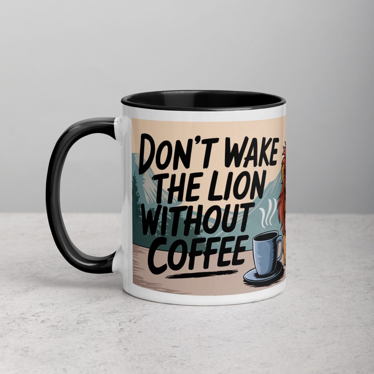 Don’t Wake the Lion Without Coffee Mug - Image 2