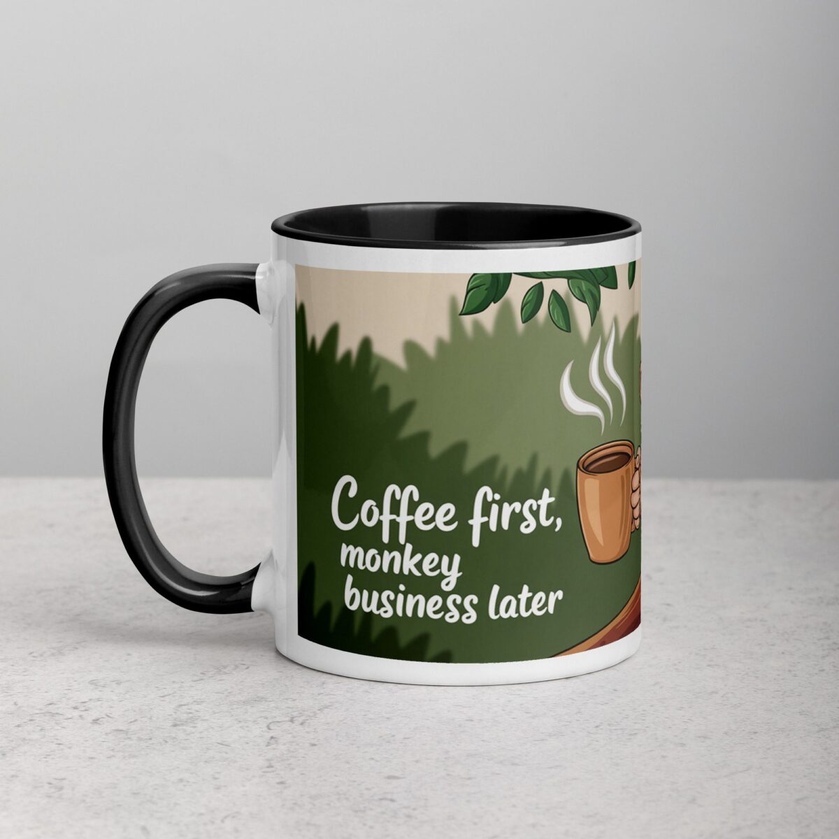 Coffee First, Monkey Business Later Mug - Image 2
