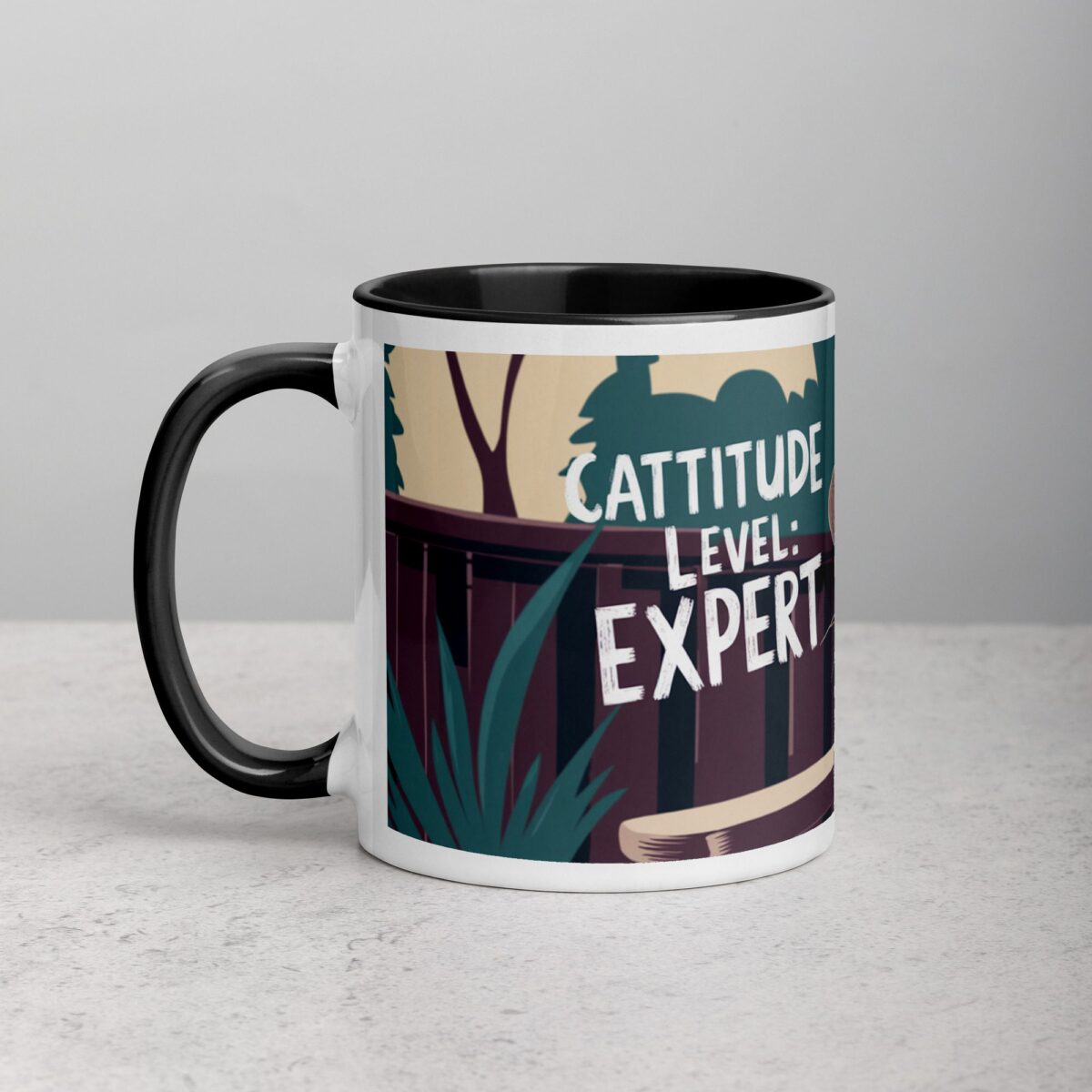 Cattitude Level: Expert Coffee Mug - Image 2