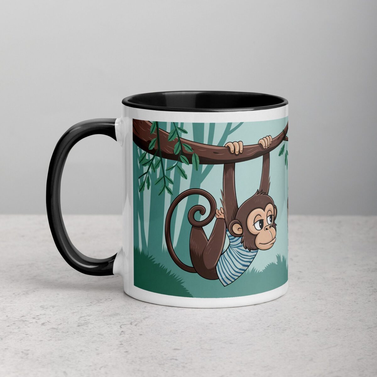 Hang in There, Coffee’s Coming! Monkey Mug - Image 2