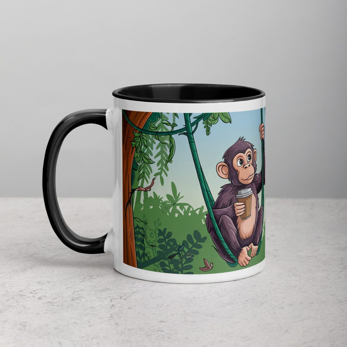Caffeine? That’s My Daily Swing Monkey Mug - Image 2