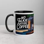 No Talkie Before Coffee Cat Mug - Image 2