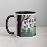 Adventure Awaits, But First Coffee Moose Mug - Image 2