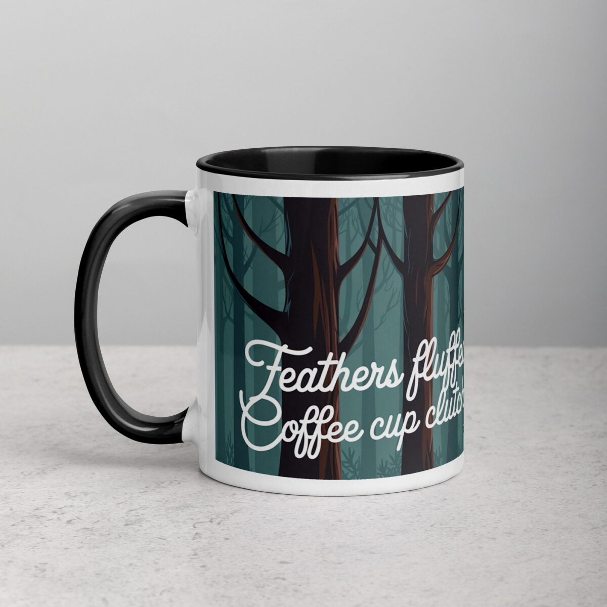 Feathers Fluffed, Coffee Cup Clutched Owl Mug - Image 2