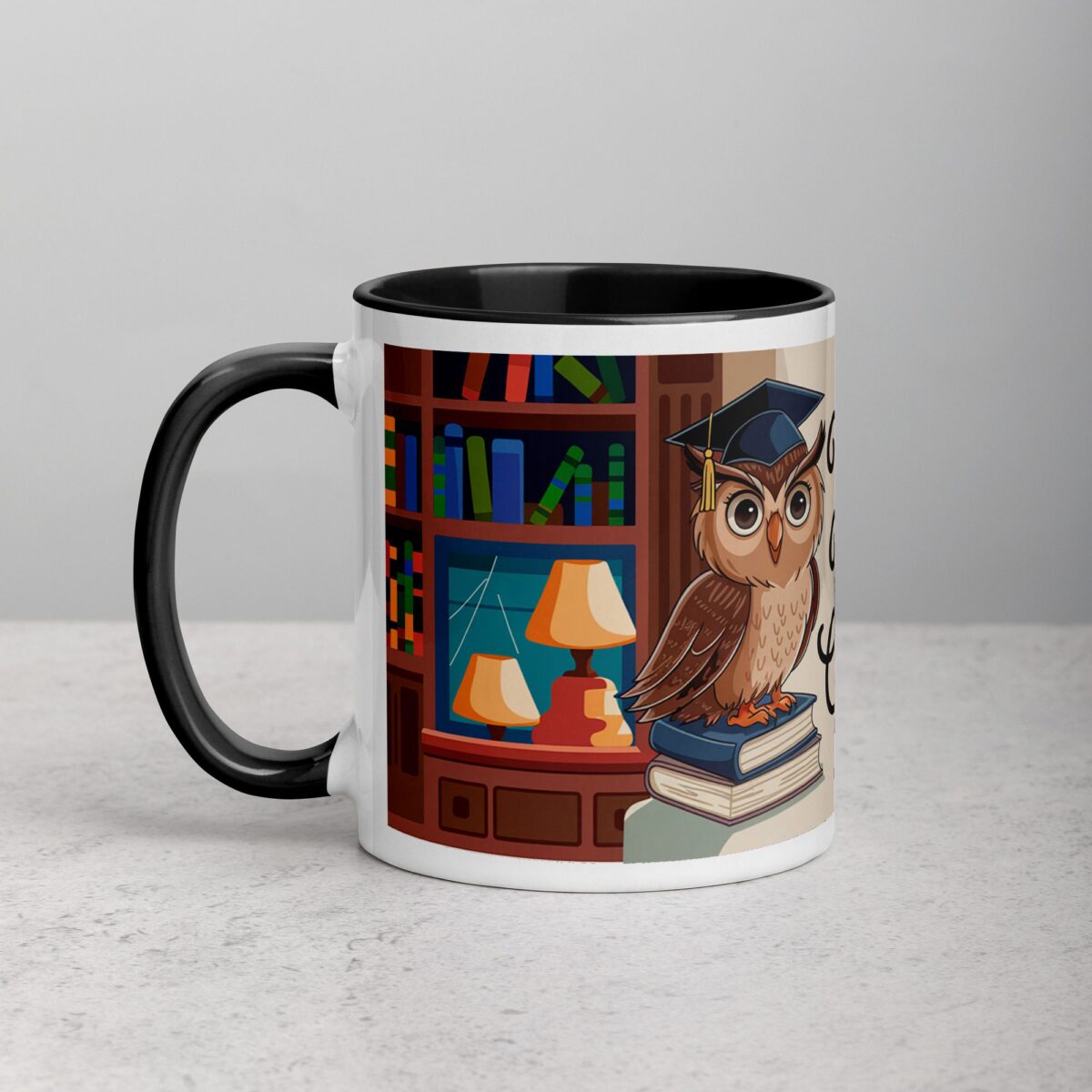 Wise, Warm, and Caffeinated Owl Coffee Mug - Image 2