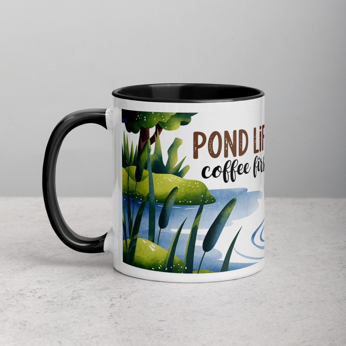 Pond Life, Coffee First Mug - Image 2