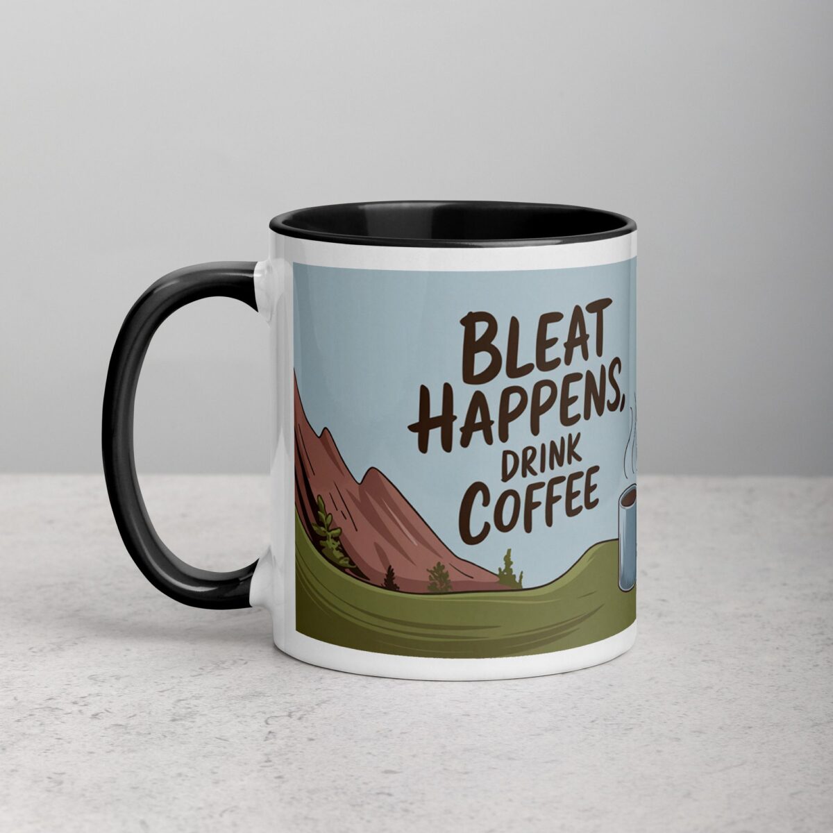 Bleat Happens, Drink Coffee Goat Mug - Image 2