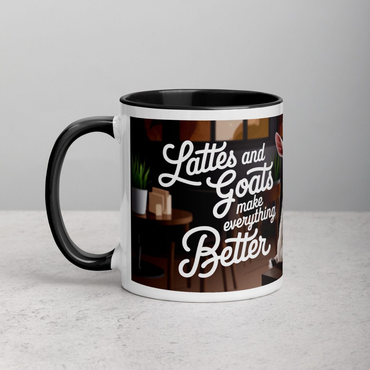Lattes and Goats Make Everything Better Mug - Image 2