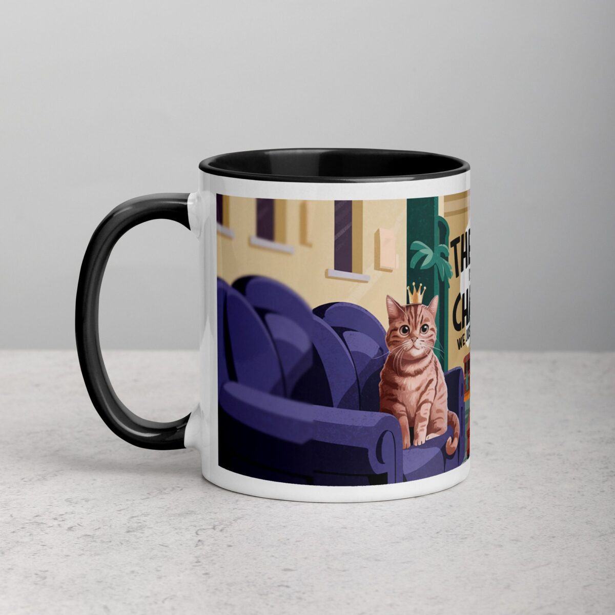 The Cat Is in Charge, We Just Live Here Mug - Image 2
