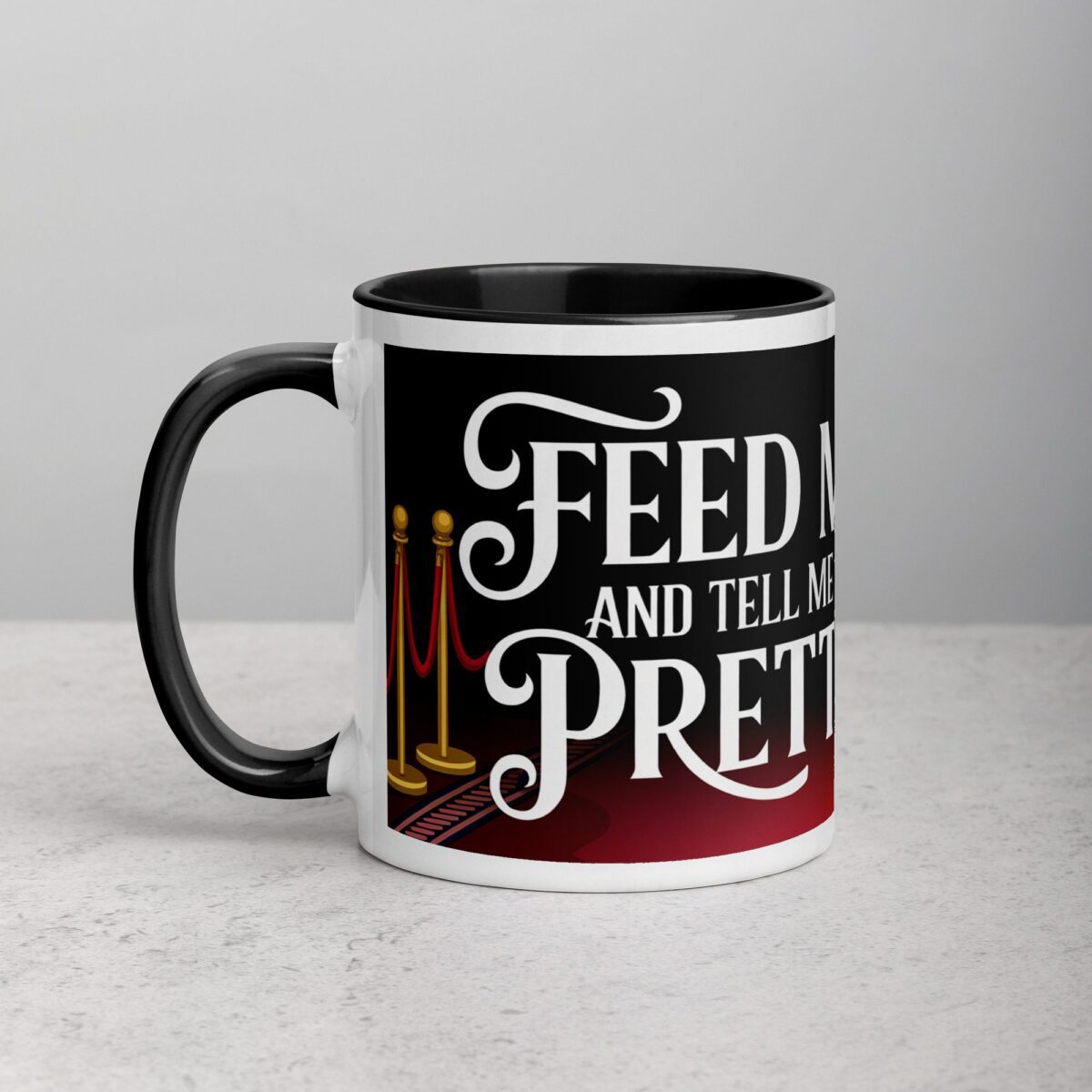 Feed Me and Tell Me I’m Pretty Cat Mug - Image 2