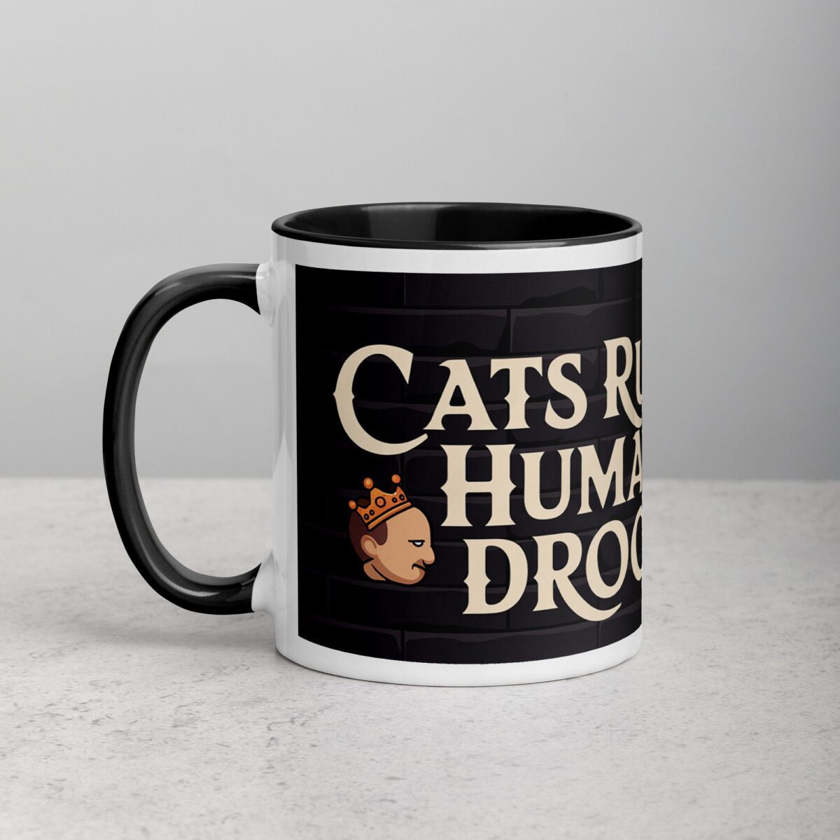 Cats Rule, Humans Drool Coffee Mug - Image 2