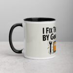 I Fix Things... By Googling It Dad Coffee Mug - Image 2