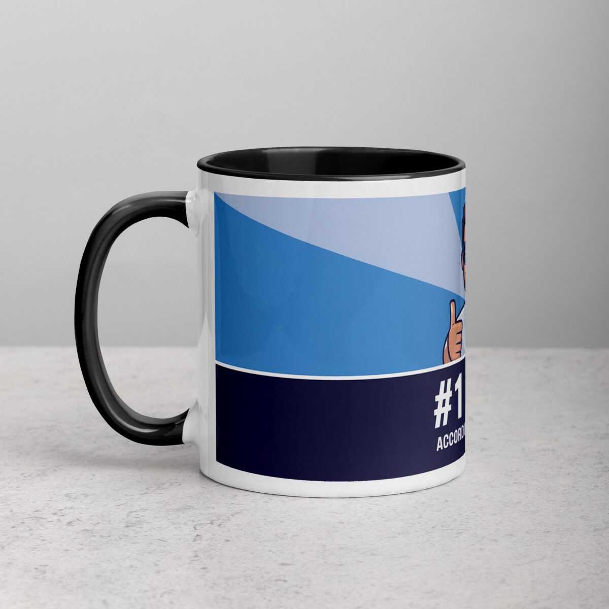 #1 Dad (According to Myself) Coffee Mug - Image 2