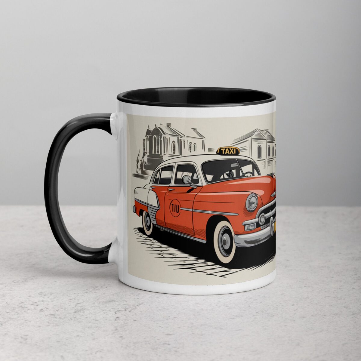 Grandpa’s Taxi Service: Free Rides, Endless Advice Mug - Image 2