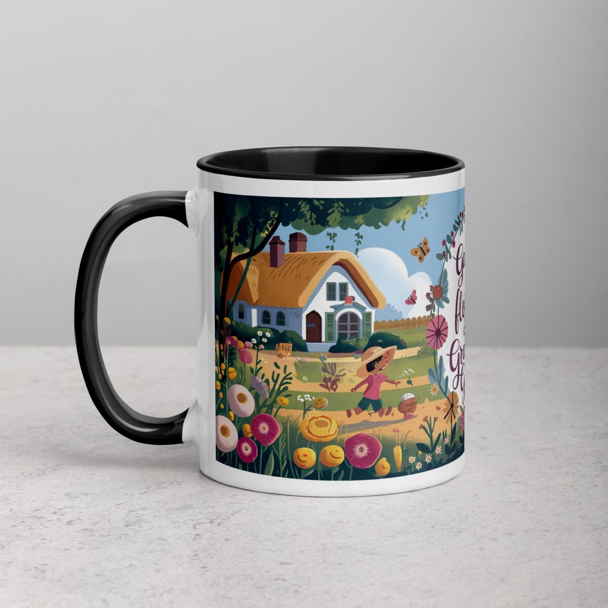My Garden Is Full of Flowers and Grandkid Giggles Mug - Image 2