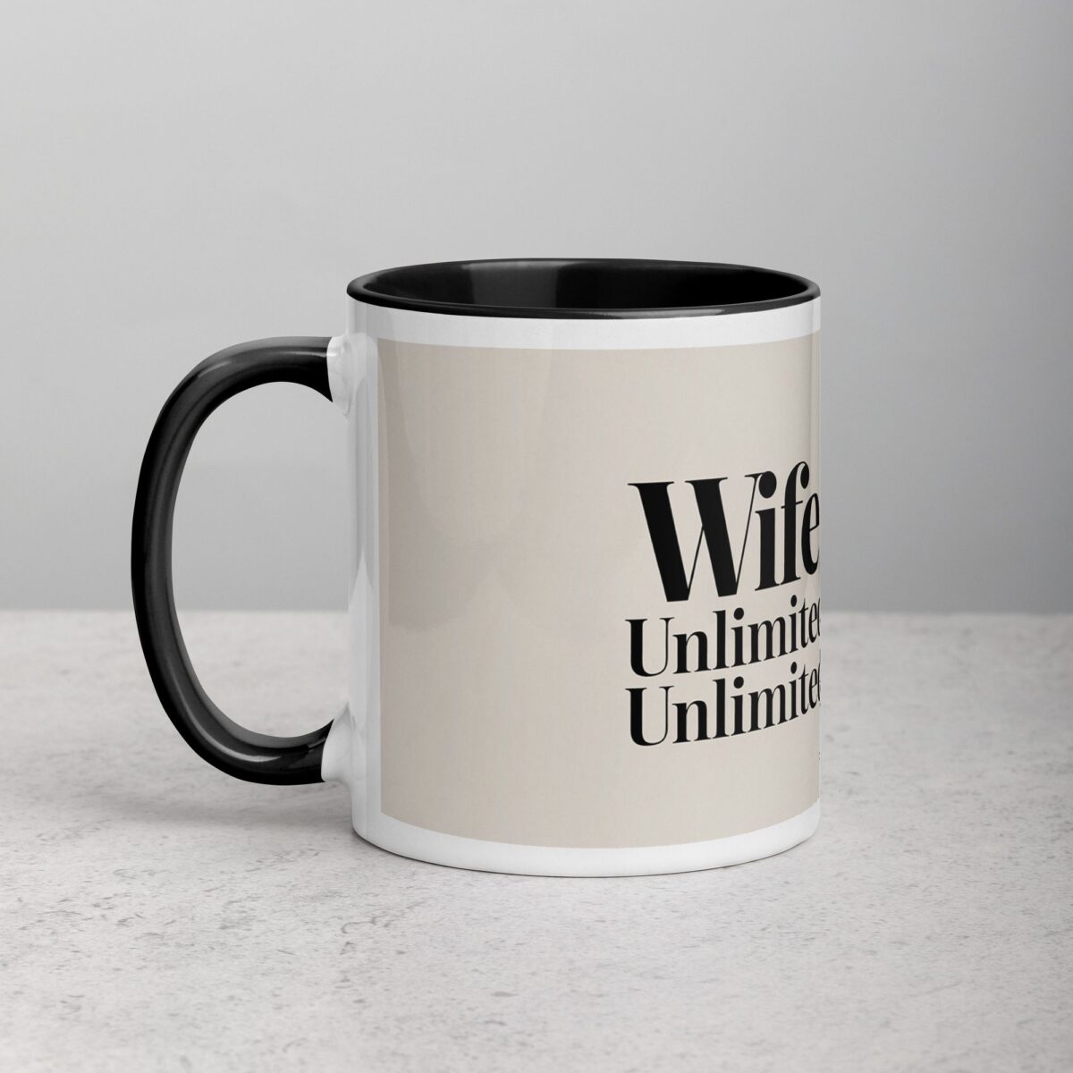 Wife: Unlimited Love, Unlimited Shopping Coffee Mug - Image 2