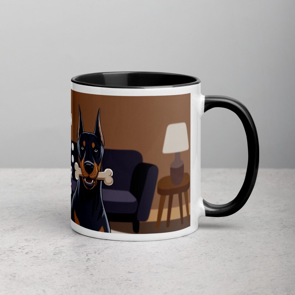 Doberman Dad: Protector of Treats Coffee Mug - Image 3