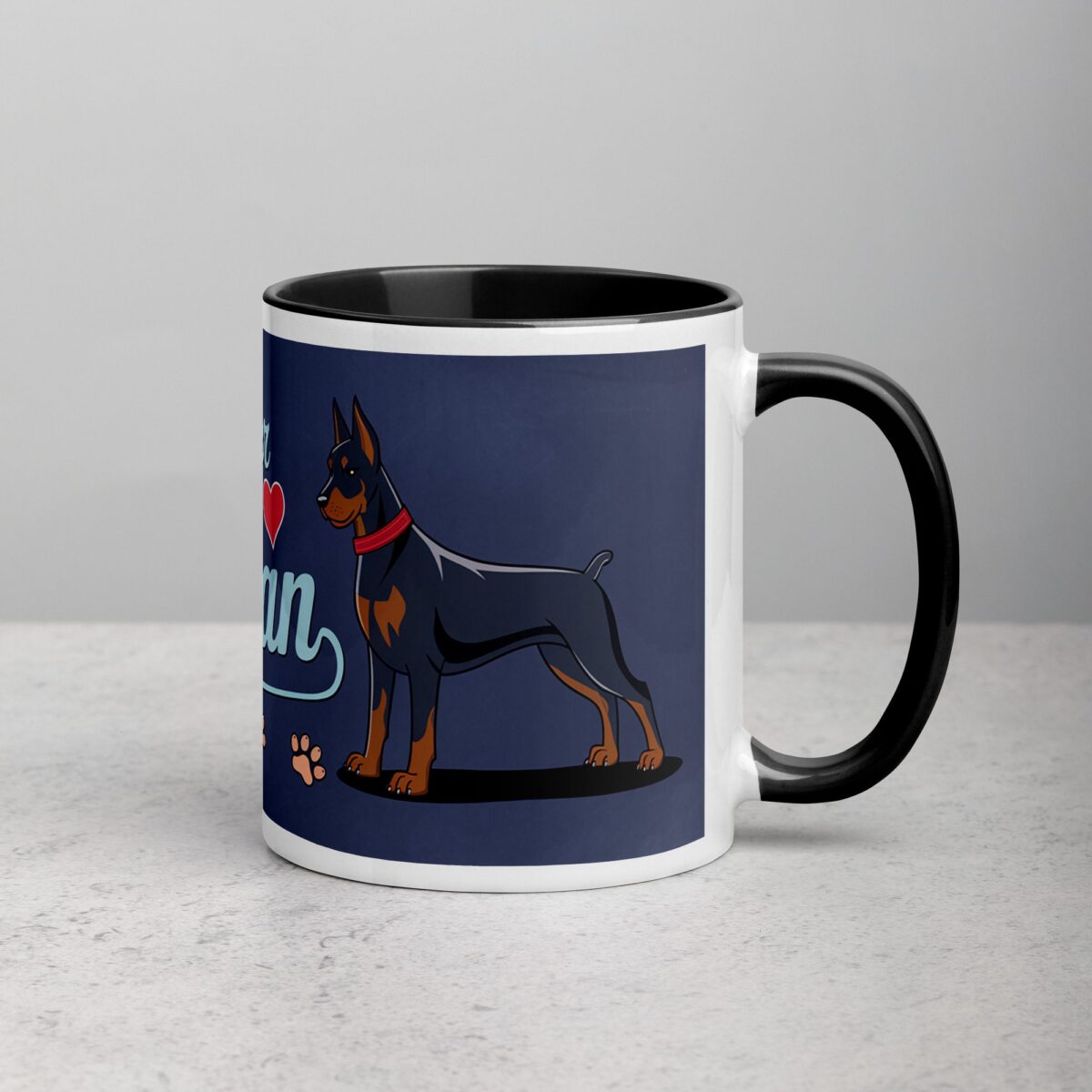 Life Is Better with a Doberman Coffee Mug & Tea Cup - Image 3