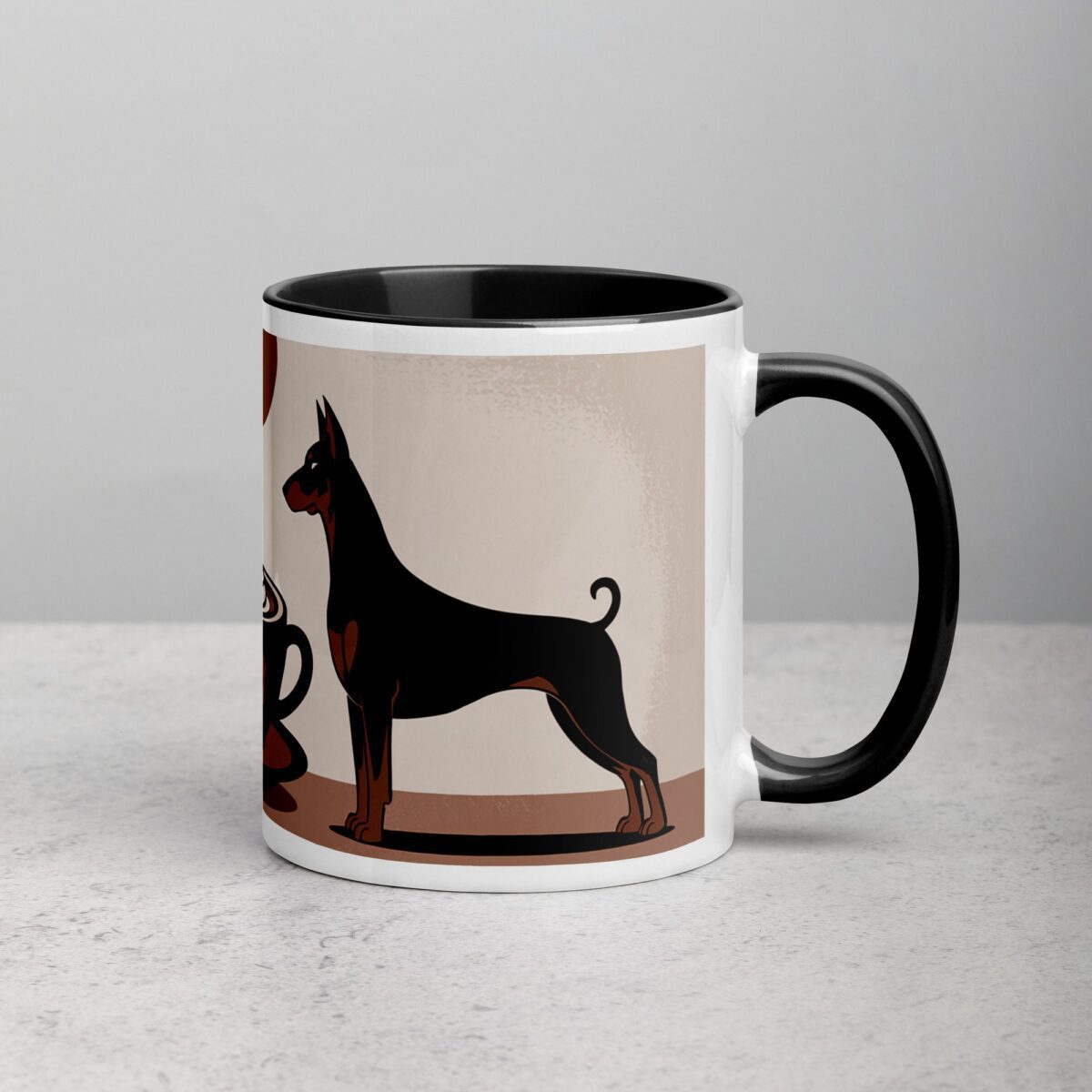 Fueled by Coffee and Doberman Love Mug - Image 3