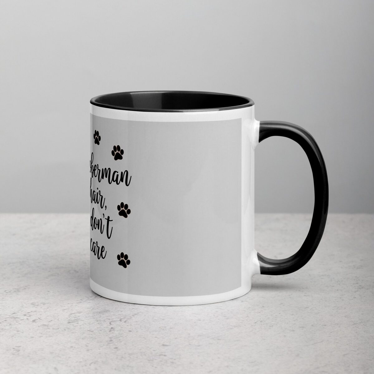 Doberman Hair, Don’t Care Coffee Mug - Image 3
