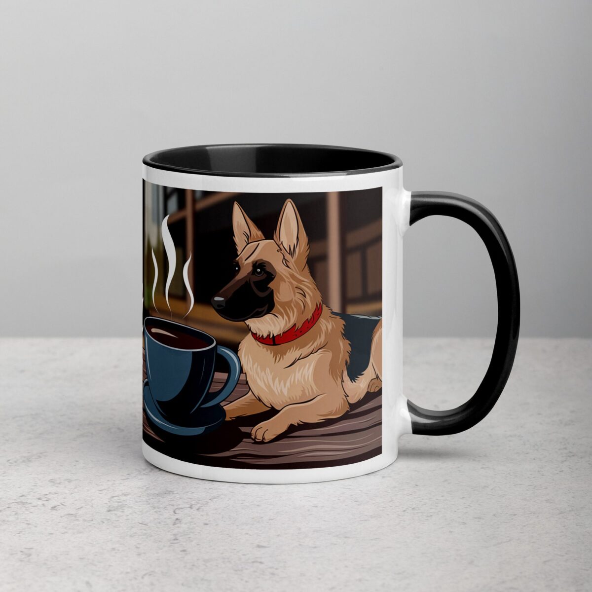 Fueled by Coffee and German Shepherd Love Mug - Image 3