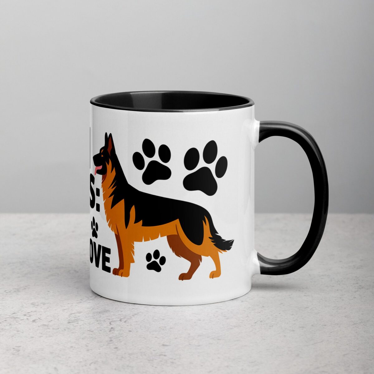 German Shepherds: Strength, Intelligence, Love Mug - Image 3