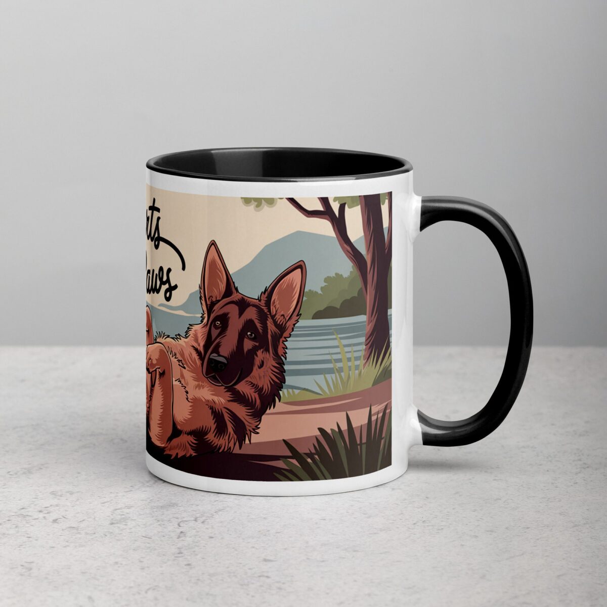 Loyal Hearts Have Four Paws Coffee Mug - Image 3