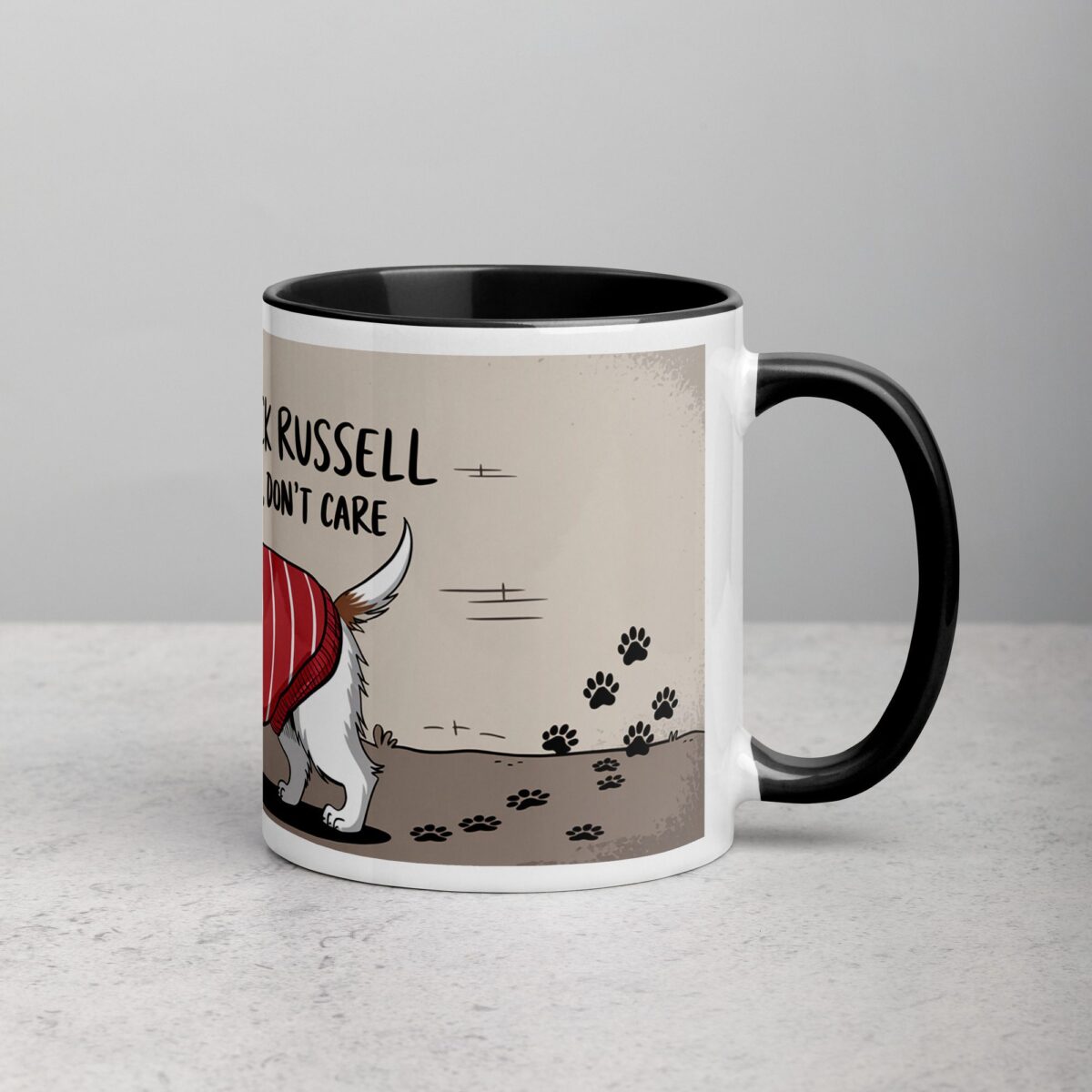 Jack Russell Hair, Don’t Care Coffee Mug - Image 3