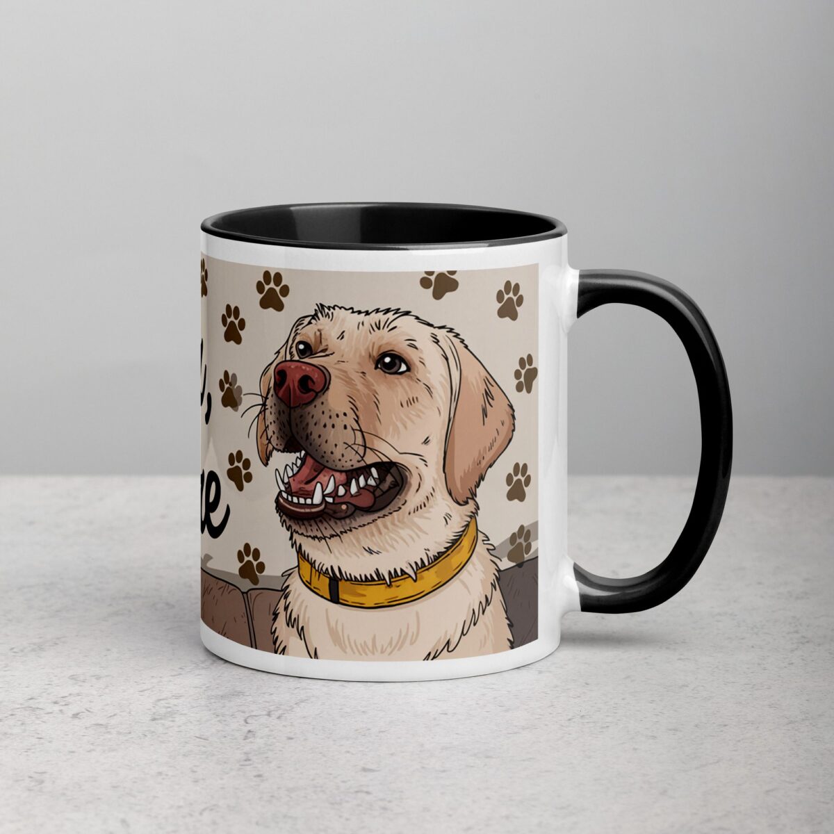 Lab Hair, Don’t Care Labrador Coffee Mug - Image 3