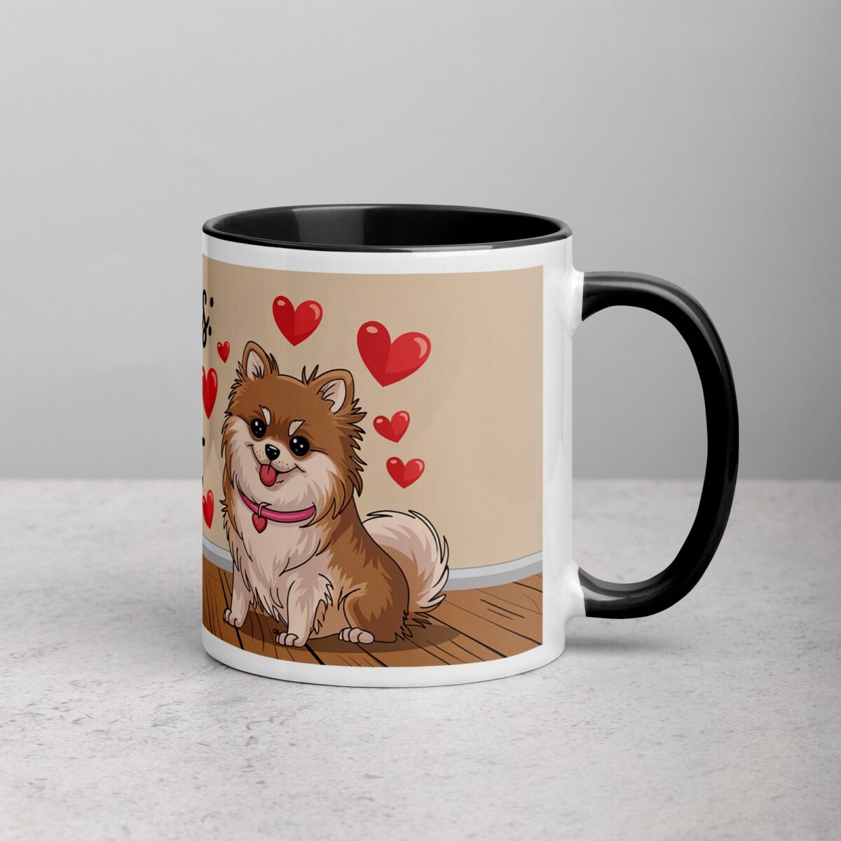 Pomeranians: Small Size, Big Heart Coffee Mug - Image 3