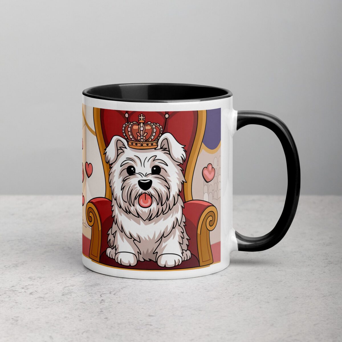 Westie Mom: Queen of Fluff Coffee Mug - Image 3
