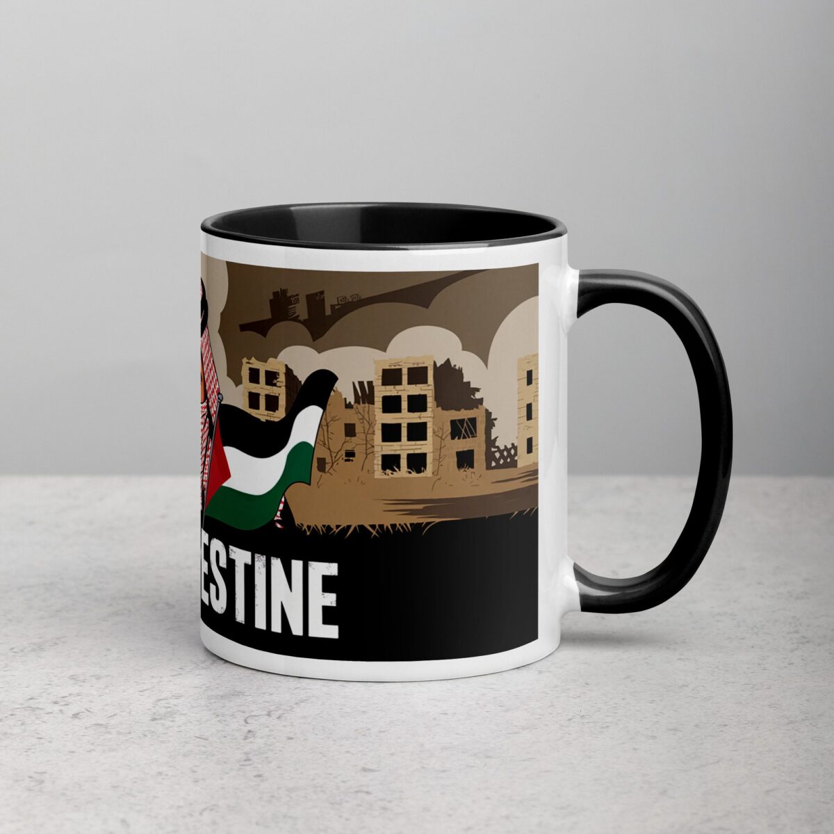 Free Palestine Freedom Fighter Mug - Image 3