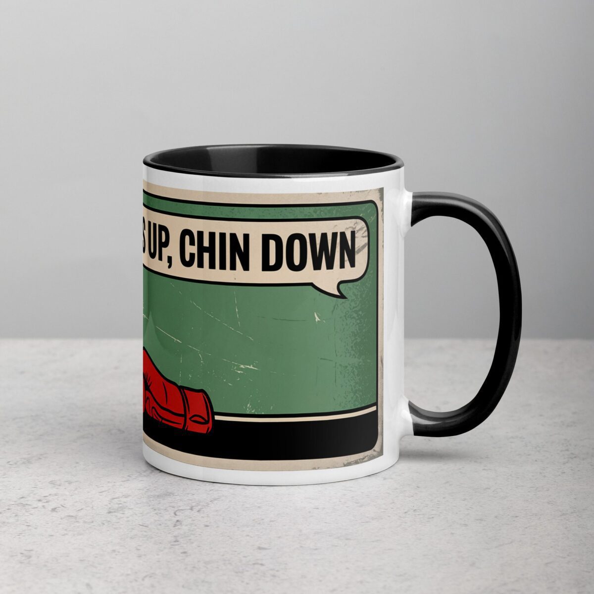 Gloves Up, Chin Down Boxing Mug - Image 3