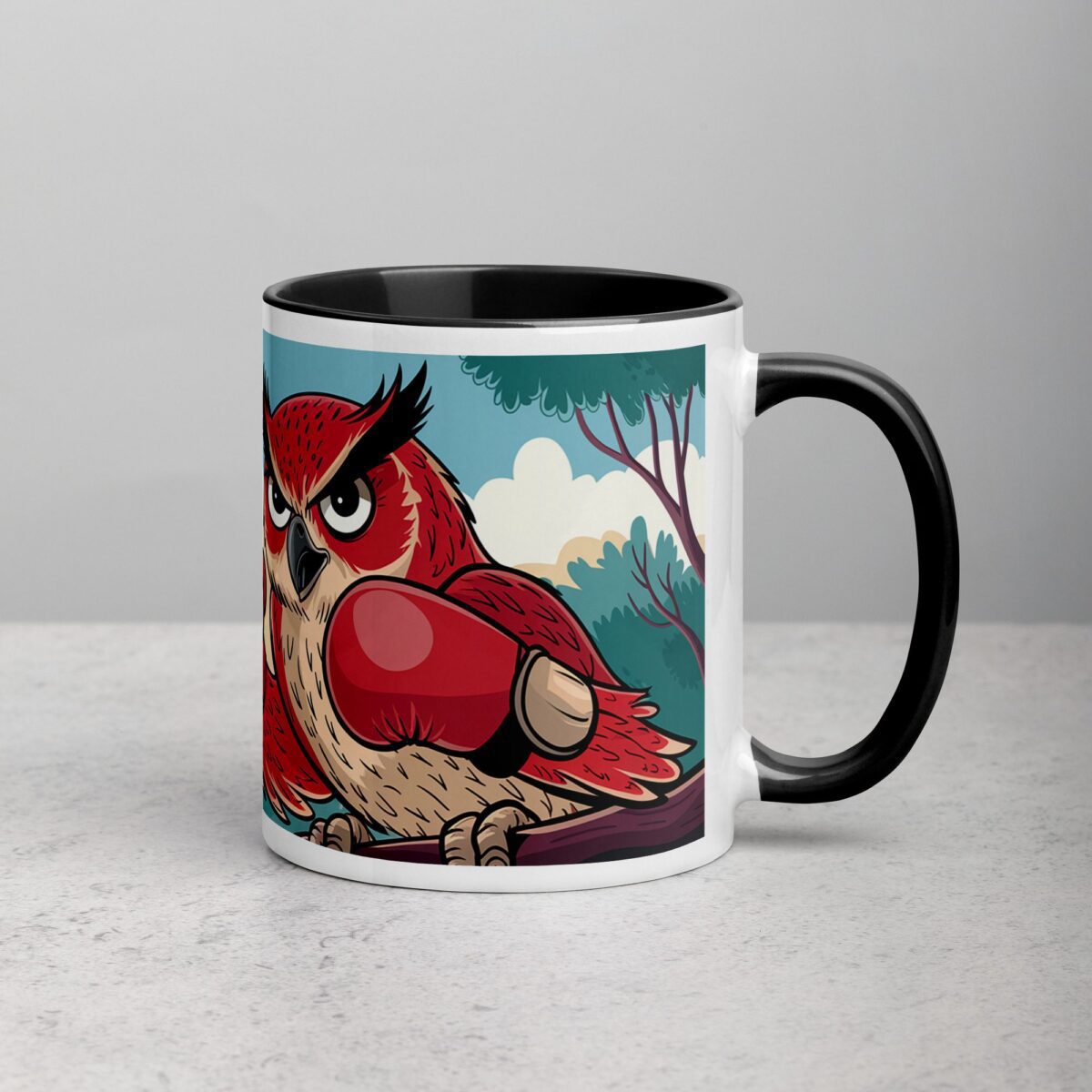 Red Owl Boxing Limited Edition Coffee Mug - Image 3
