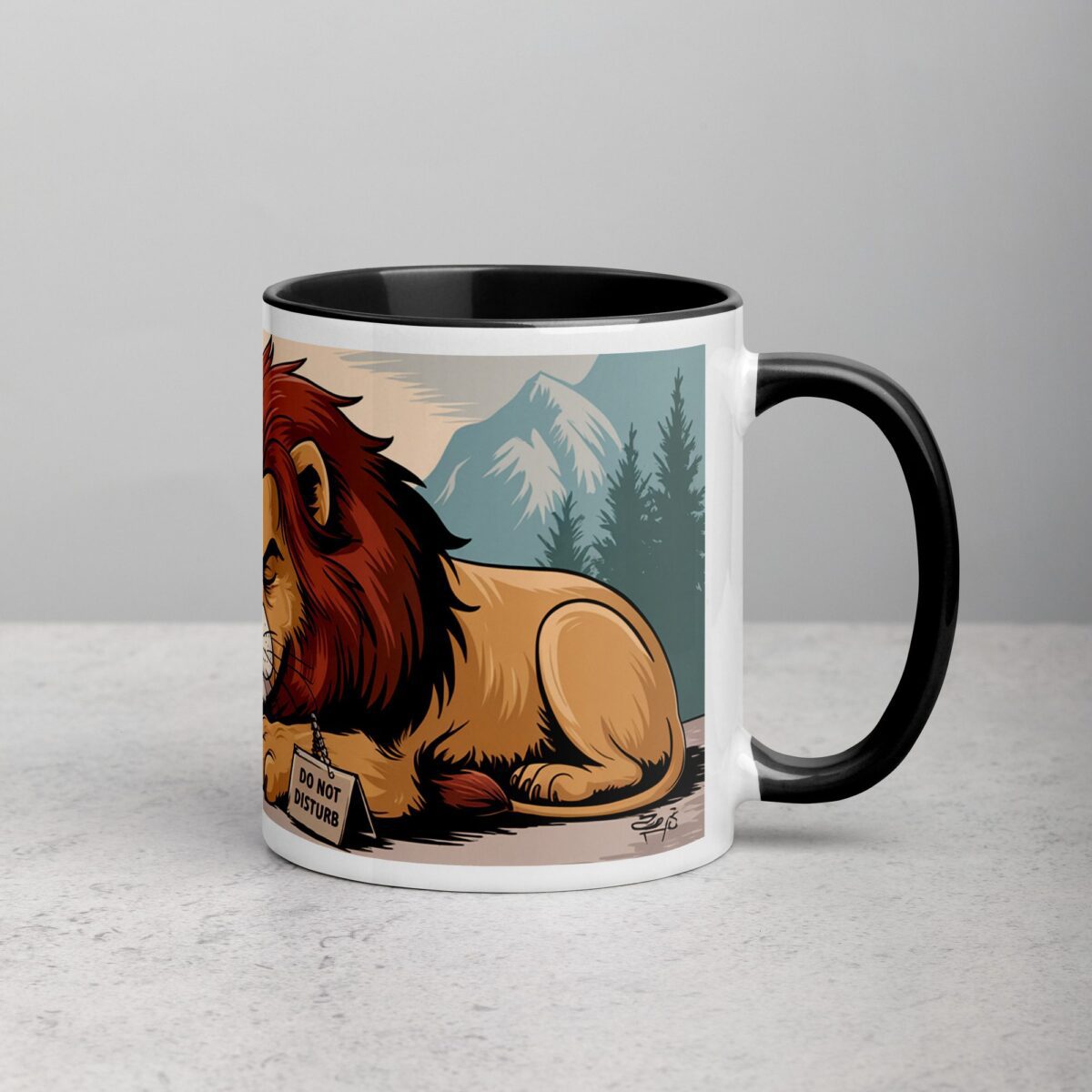 Don’t Wake the Lion Without Coffee Mug - Image 3