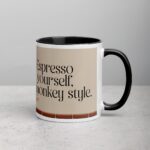 Espresso Yourself, Monkey Style Coffee Mug - Image 3