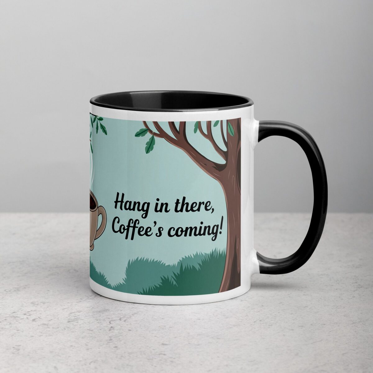 Hang in There, Coffee’s Coming! Monkey Mug - Image 3