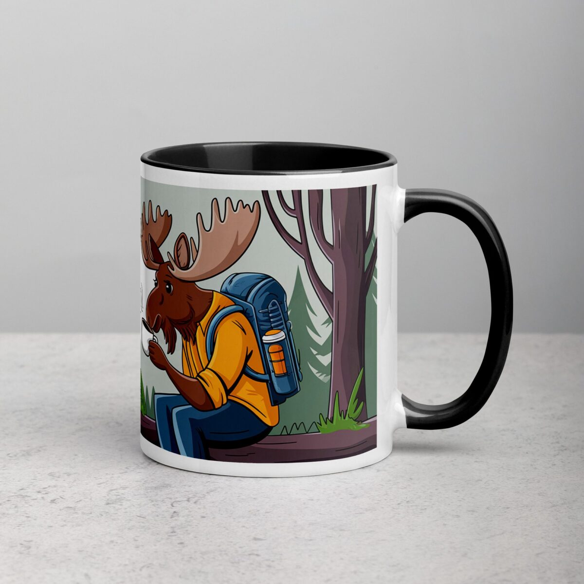 Adventure Awaits, But First Coffee Moose Mug - Image 3